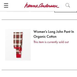 Hanna Andersson Women's Organic Cotton Pants